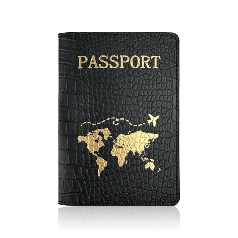 PU odos su krokodilo raštu pasportų dėklas, vidus iš dirbtinės odos, kasdieniam naudojimui, talpina pasą ir asmens tapatybės kortelę