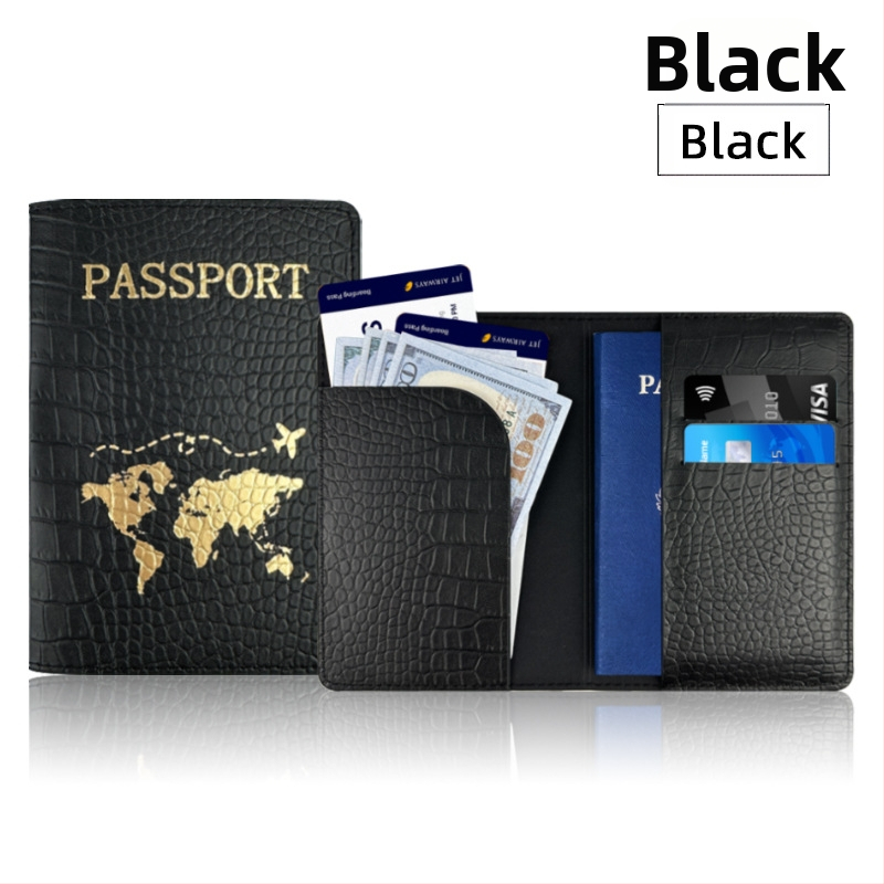 PU odos su krokodilo raštu pasportų dėklas, vidus iš dirbtinės odos, kasdieniam naudojimui, talpina pasą ir asmens tapatybės kortelę