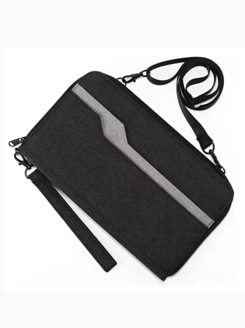 RFID pases turētājs, ūdensnecaurlaidīgs ceļojumu dokumentu organizētājs, Oxford auduma crossbody soma