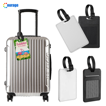 Subliminacinė lagaminų žymelė, raktų pakabukas su tuščiu kortelės kištele – PU medžiaga