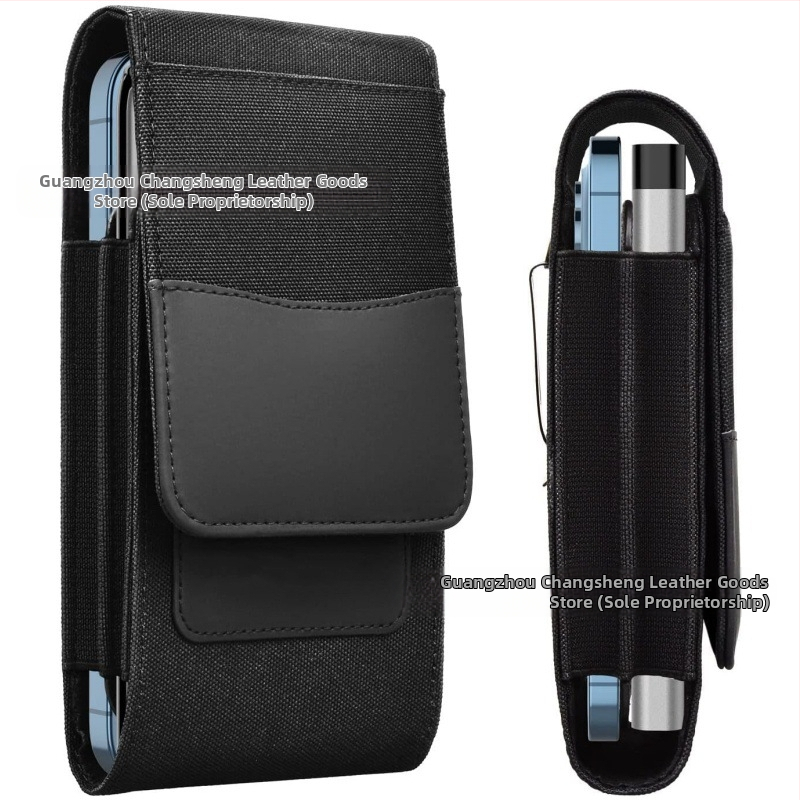 Telefono dėklas – Oxford audinys, reljefinis paviršius; atsparus dėvėjimuisi, kritimams ir pirštų atspaudų atsparus; suderinamas su iPhone 12, 13, 14 ir kt.