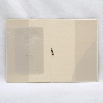 Pases vāciņš ar rakstzīmju rakstu – sintētiskā āda, 1 locījums, modelis A0341, ielu stils