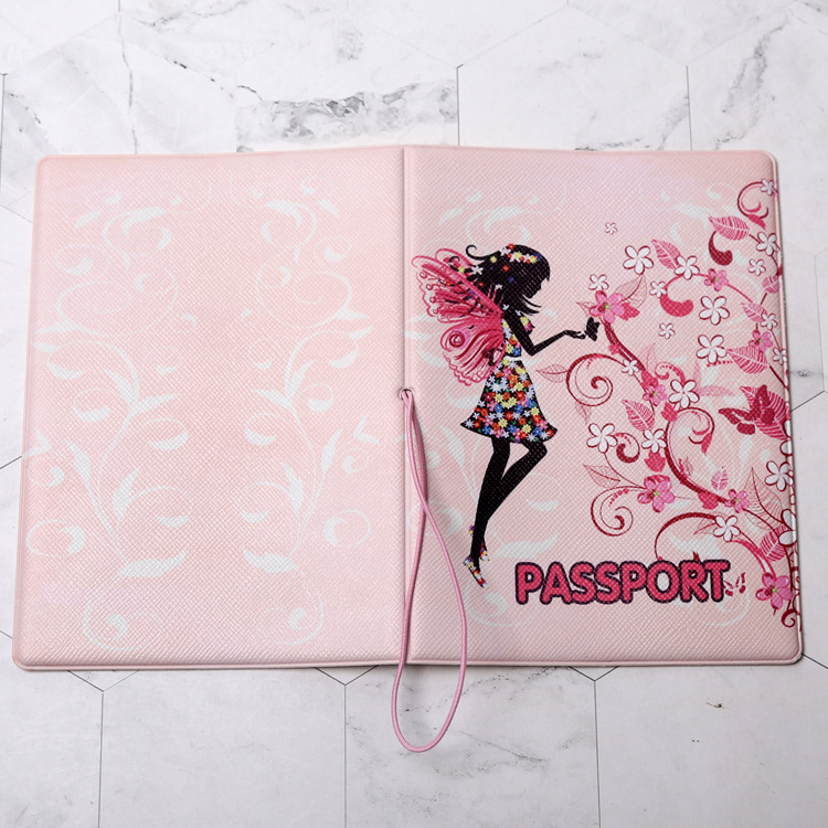 Pases turētājs no PVC ādas, 1 atvērums, modelis A0341, anime karikatūras motīvs, iekšpuse no sintētiskās ādas (PVC āda; 1 atvērums; A0341; anime karikatūra; sintētiskā āda)