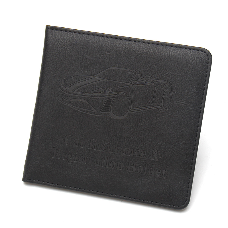 PU vadītāja apliecības un pases turētājs, Brown Mouse zīmols, vienkāršs raksts, biznesa pārvietošanās stils