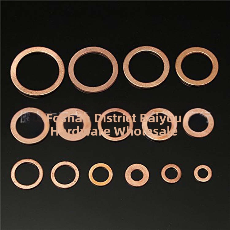 Комплект медни уплътнения за масло и плоски шайби, според GB96-85 стандарт; материал 3.6; продуктов клас A