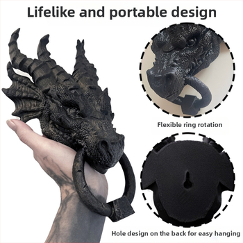 Готическа статуя от смола за врата – класическа декоративна фигура за стена, подходящ подарък за парти събирания