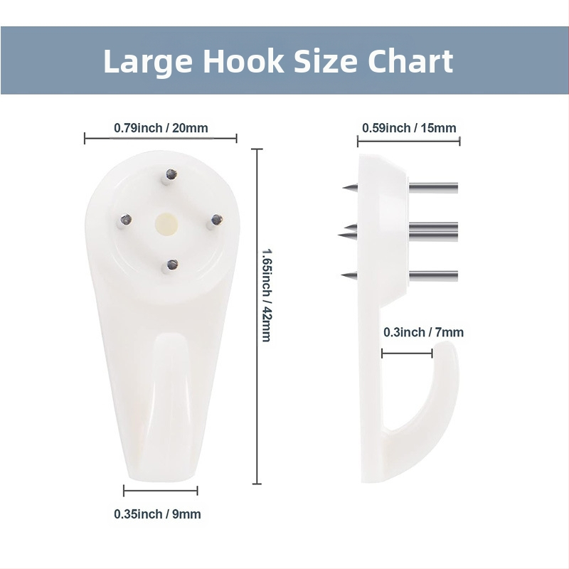 Невидим стенен закачалник за рамки, пластмасов, ръчна изработка, модерен минималистичен стил.