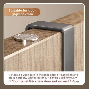 Geležinė sieninė durų kabykla, be gręžimo, skirtas koridoriui/miegamajam, 5 kg apkrova, 1 lygiui