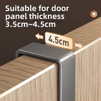 Geležinė sieninė durų kabykla, be gręžimo, skirtas koridoriui/miegamajam, 5 kg apkrova, 1 lygiui