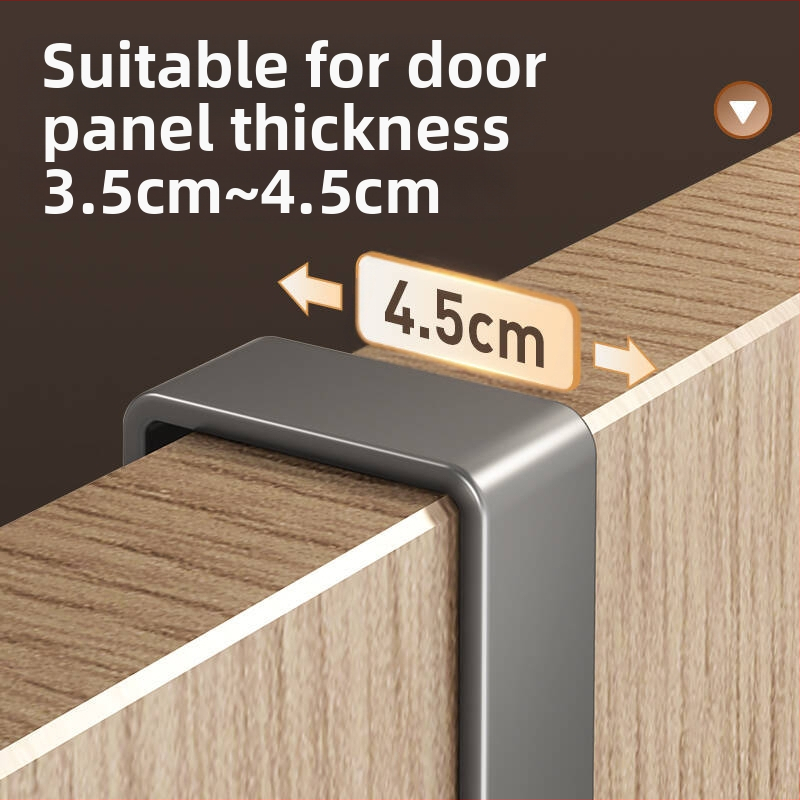 Železný nástenný vešiak na dvere, bez vrtania, do chodby/izby, nosnosť 5 kg, 1 vrstva