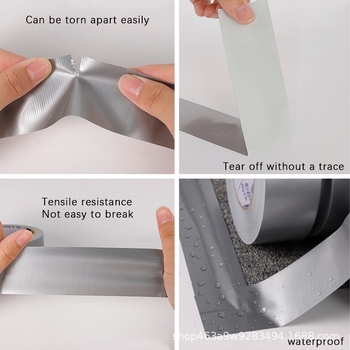 Vienpusēja auduma lente tepišiem, pastiprināta, ūdensizturīga, bez pēdām