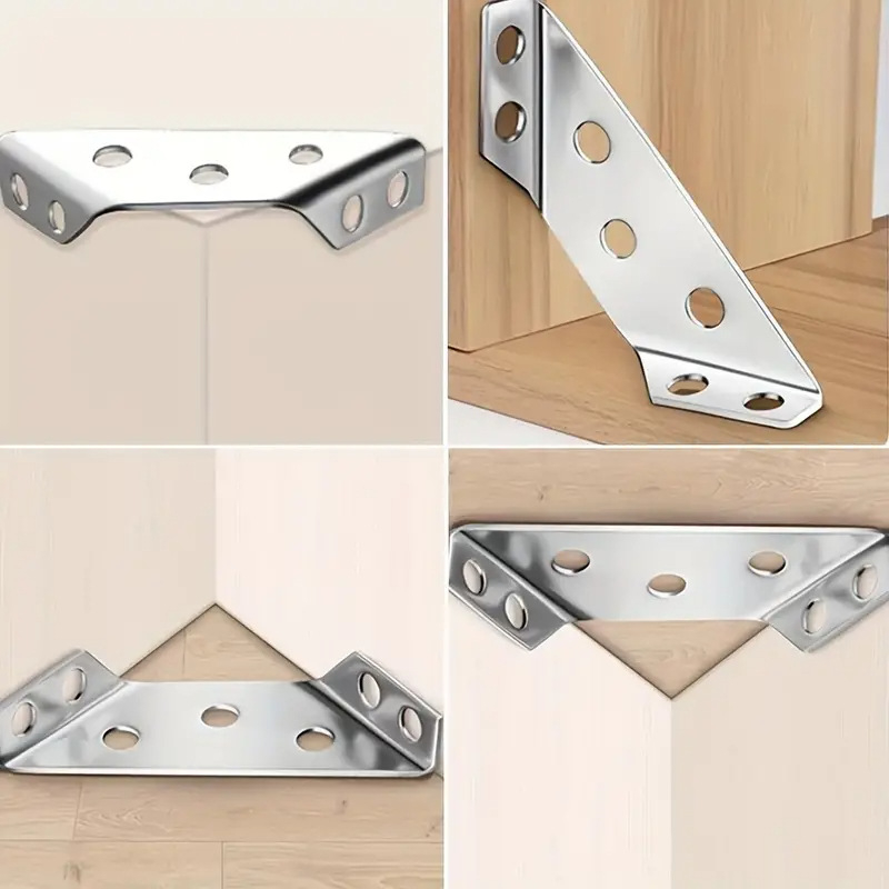 Colț triunghiular din oțel inoxidabil pentru mobilier – model Triangular Corner Code, stil modern minimalist, finisaj electroplacare
