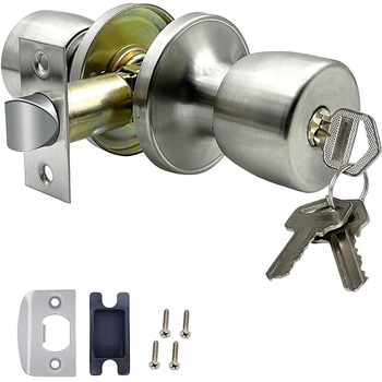 Medinių vidaus durų spyna, nerūdijančio plieno, sferinis dizainas, žemas triukšmas, modelis 03.