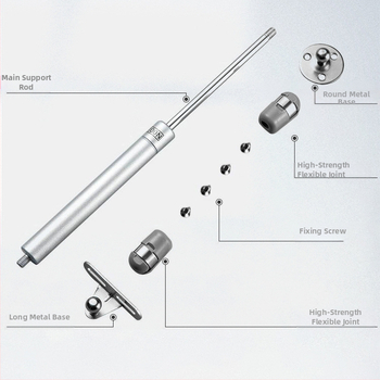 Πιστόνι αερίου A01 για πόρτες ντουλαπιών – Weina Hardware, Cold Rolled Steel + Stainless Steel + ABS, Μοντέρνος Σχεδιασμός