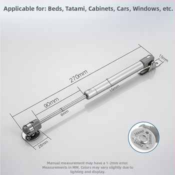 Πιστόνι αερίου A01 για πόρτες ντουλαπιών – Weina Hardware, Cold Rolled Steel + Stainless Steel + ABS, Μοντέρνος Σχεδιασμός