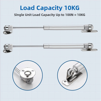 Πιστόνι αερίου A01 για πόρτες ντουλαπιών – Weina Hardware, Cold Rolled Steel + Stainless Steel + ABS, Μοντέρνος Σχεδιασμός