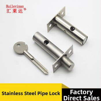 Κλειδαριά πόρτας από ανοξείδωτο χάλυβα για σωληνωτό φρεάτιο με κρυφό σταυρό-κλειδί, μοντέλο 001, κατάλληλη για μεταλλικές, ξύλινες και πυρασφαλείς πόρτες.