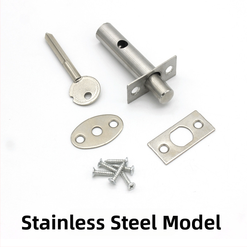 Κλειδαριά πόρτας από ανοξείδωτο χάλυβα για σωληνωτό φρεάτιο με κρυφό σταυρό-κλειδί, μοντέλο 001, κατάλληλη για μεταλλικές, ξύλινες και πυρασφαλείς πόρτες.