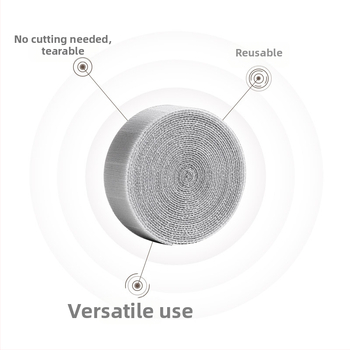 A Corner οργανωτής καλωδίων από νάιλον PP με Velcro — μοντέρνος μινιμαλιστικός σχεδιασμός για καλώδια δεδομένων, φόρτισης και ακουστικών, κατάλληλος για κουζίνα, υπνοδωμάτιο και σαλόνι