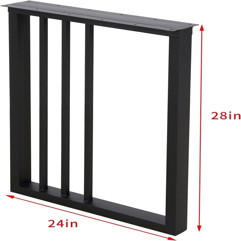 Shenghong Picioare metalice de masă — pentru birou, masă de dining, masă de computer și bar, stil modern minimalist, finisaj cu lac uscat prin coacere nano