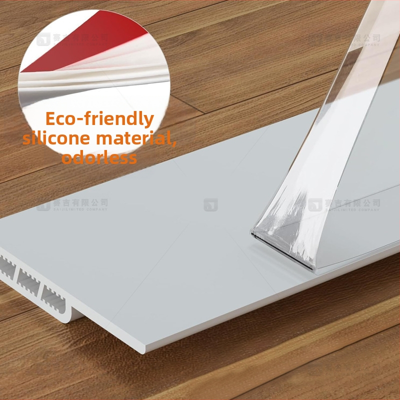 Долен уплътнител за врата със зъби, три отвора, стопер за врата, против изтичане на въздуха, звукоизолиращ, блокиращ светлина (Марка Saji; Модел 01; Клас 01)