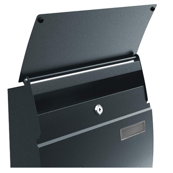 Εξωτερική τοίχου κλειδωνόμενη θήκη ταχυδρομείου με παράθυρο παρατήρησης, από γαλβανισμένο χάλυβα, κατάλληλη για γράμματα και εφημερίδες, εύκολη εγκατάσταση