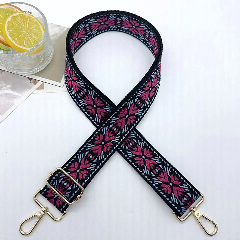 Remen za rame za torbu – poliester, džakard s cvjetnim uzorkom, funkcija olakšavanja tereta