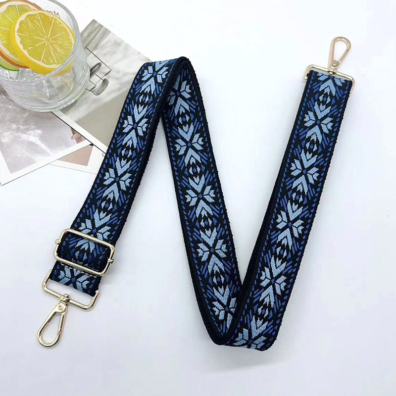 Remen za rame za torbu – poliester, džakard s cvjetnim uzorkom, funkcija olakšavanja tereta