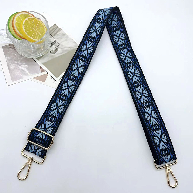 Remen za rame za torbu – poliester, džakard s cvjetnim uzorkom, funkcija olakšavanja tereta