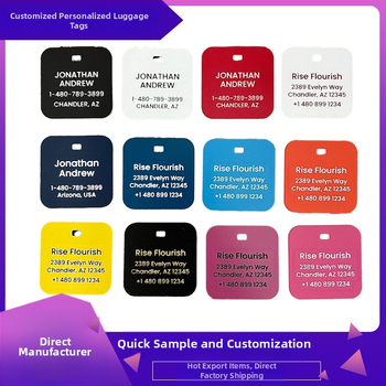 Pritaikyta bagažo etiketė, akrilinis graviravimas ir Inkjet spausdinimas