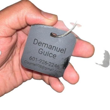 Pritaikyta bagažo etiketė, akrilinis graviravimas ir Inkjet spausdinimas