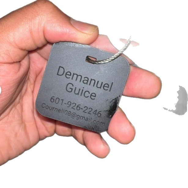 Pritaikyta bagažo etiketė, akrilinis graviravimas ir Inkjet spausdinimas