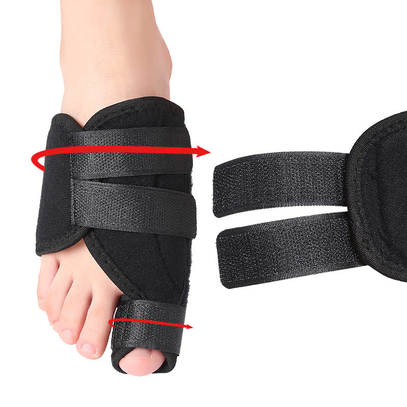 Hallux valgus lábujj ortózisa pamut Velcro támaszcsíkkal a lábra