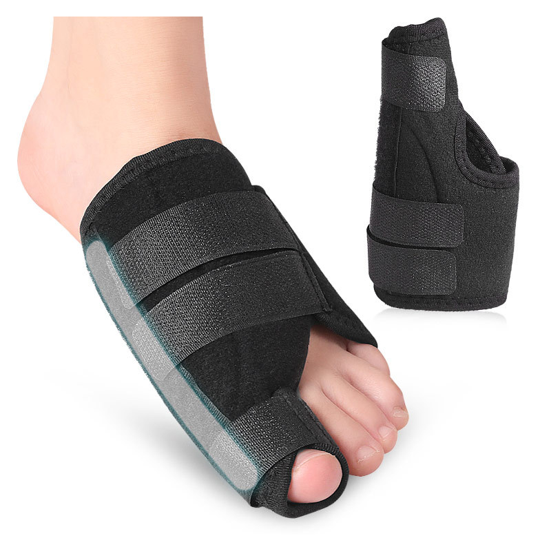 Hallux valgus lábujj ortózisa pamut Velcro támaszcsíkkal a lábra