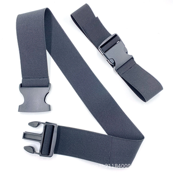 Elastinė juosta su plastine sagtimi, reguliuojamas dirželis stovyklai ir bagajui, 10 kg apkrova, prekinis ženklas Mumu