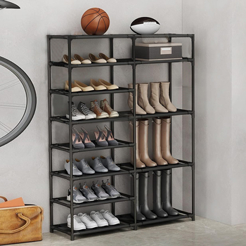 Ντουλάπι αποθήκευσης παπουτσιών – Πλαστικό, 8 επιπέδων, χώρος εισόδου, Μοντέλο 87 Long, Σύγχρονο μινιμαλιστικό σχέδιο