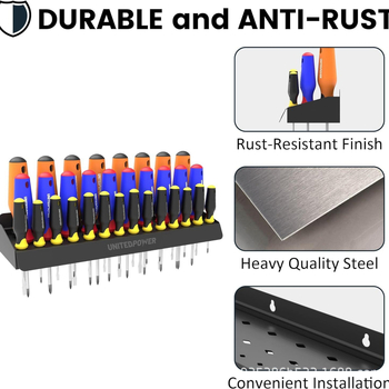 Στήριγμα κατσαβιδιών, μεταλλικός επιτοίχιος οργανωτής αποθήκευσης, νέος κινέζικος σχεδιασμός, αιωρούμενος τύπος, ένα επίπεδο, αποθήκευση στην επιφάνειας εργασίας