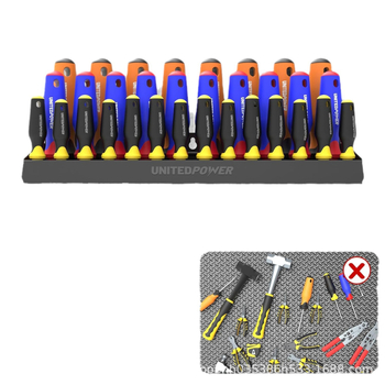 Στήριγμα κατσαβιδιών, μεταλλικός επιτοίχιος οργανωτής αποθήκευσης, νέος κινέζικος σχεδιασμός, αιωρούμενος τύπος, ένα επίπεδο, αποθήκευση στην επιφάνειας εργασίας