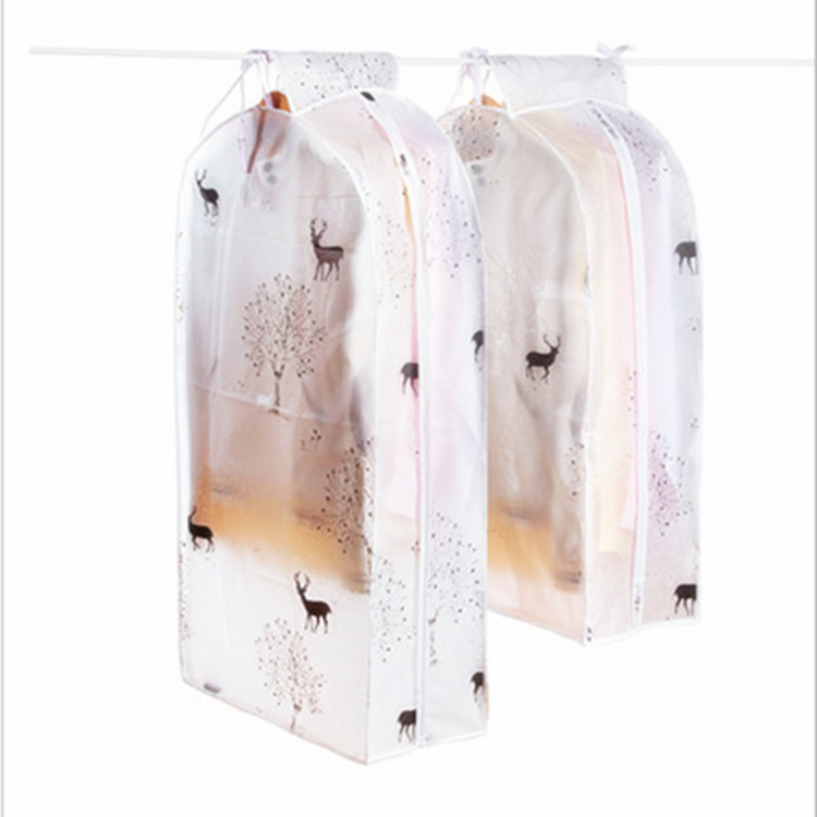 PEVA drabužių dulkių gaubtas, kūrybingas stilius, skirtas drabužių saugojimui miegamajame