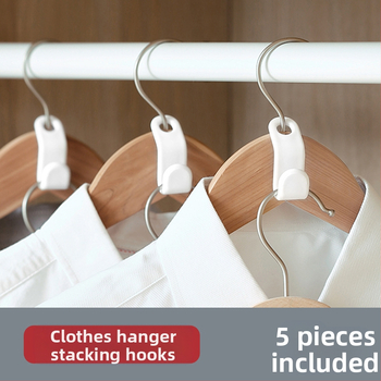 Perdangos drabužių kabliukas, ABS medžiaga, japonų stilus, vienas kabliukas, apkrova iki 2 kg, pakuotė 5 vnt., SJIAYP prekės ženklas