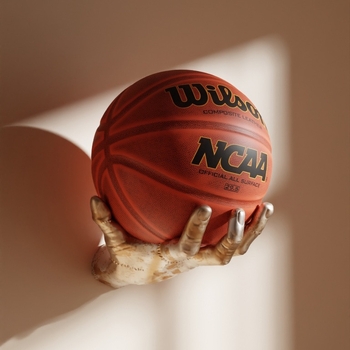 Поставка за топки за стенен монтаж, карикатурен стил, синтетична смола, 24 броя в кутия