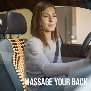 Седалка с дървени мъниста за летни автомобили и машини — дишаща, масаж и вентилация; материал: дърво; стил: прост; пълнител: друг