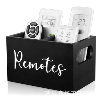 Ξύλινο κουτί αποθήκευσης με διαμερίσματα για τηλεχειριστήρια και μικροαντικείμενα – ανοιχτό πάνω μέρος, σαλόνι/υπνοδωμάτιο, 1 L