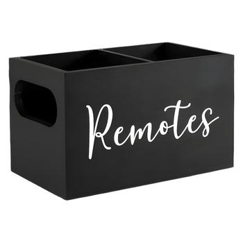 Ξύλινο κουτί αποθήκευσης με διαμερίσματα για τηλεχειριστήρια και μικροαντικείμενα – ανοιχτό πάνω μέρος, σαλόνι/υπνοδωμάτιο, 1 L