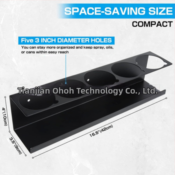 Ράφι για αεροζέλ δοχεία, μεταλλική κατασκευή, φορητό, εγκατάσταση με βίδες, ενός επιπέδου