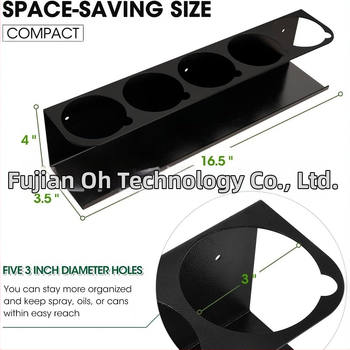 Ράφι για αεροζέλ δοχεία, μεταλλική κατασκευή, φορητό, εγκατάσταση με βίδες, ενός επιπέδου