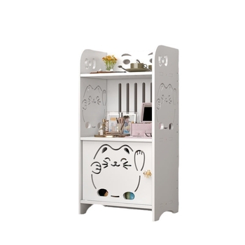 Πλευρικό τραπεζάκι αποθήκευσης με πόρτα, 1 συρτάρι, από πλάκα ξύλου-πλαστικού, για σαλόνι, συναρμολογείται