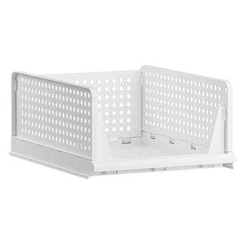 Αναδιπλούμενο ράφι αποθήκευσης ντουλάπας για ρούχα με διαχωριστικά επιπέδων, δυνατότητα στοίβαξης, PP υλικό