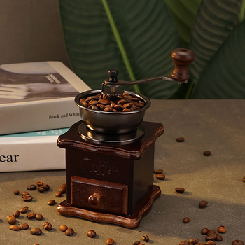Rankinis kavos pupelių malūnėlis - retro stiliaus, nešiojamas, 2013 m. rudens leidimas