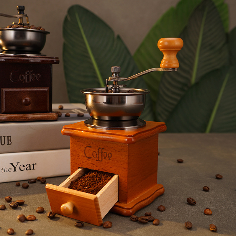 Rankinis kavos pupelių malūnėlis - retro stiliaus, nešiojamas, 2013 m. rudens leidimas